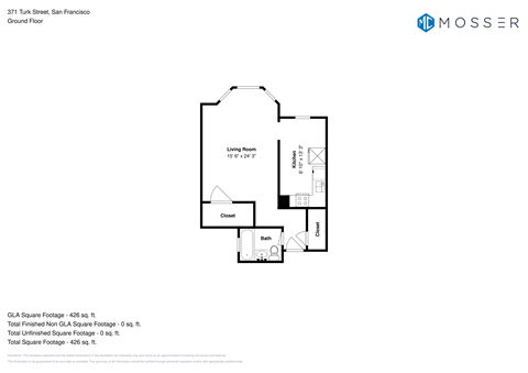 371 Turk Street Studio Apartment for Rent - Photo Gallery 9